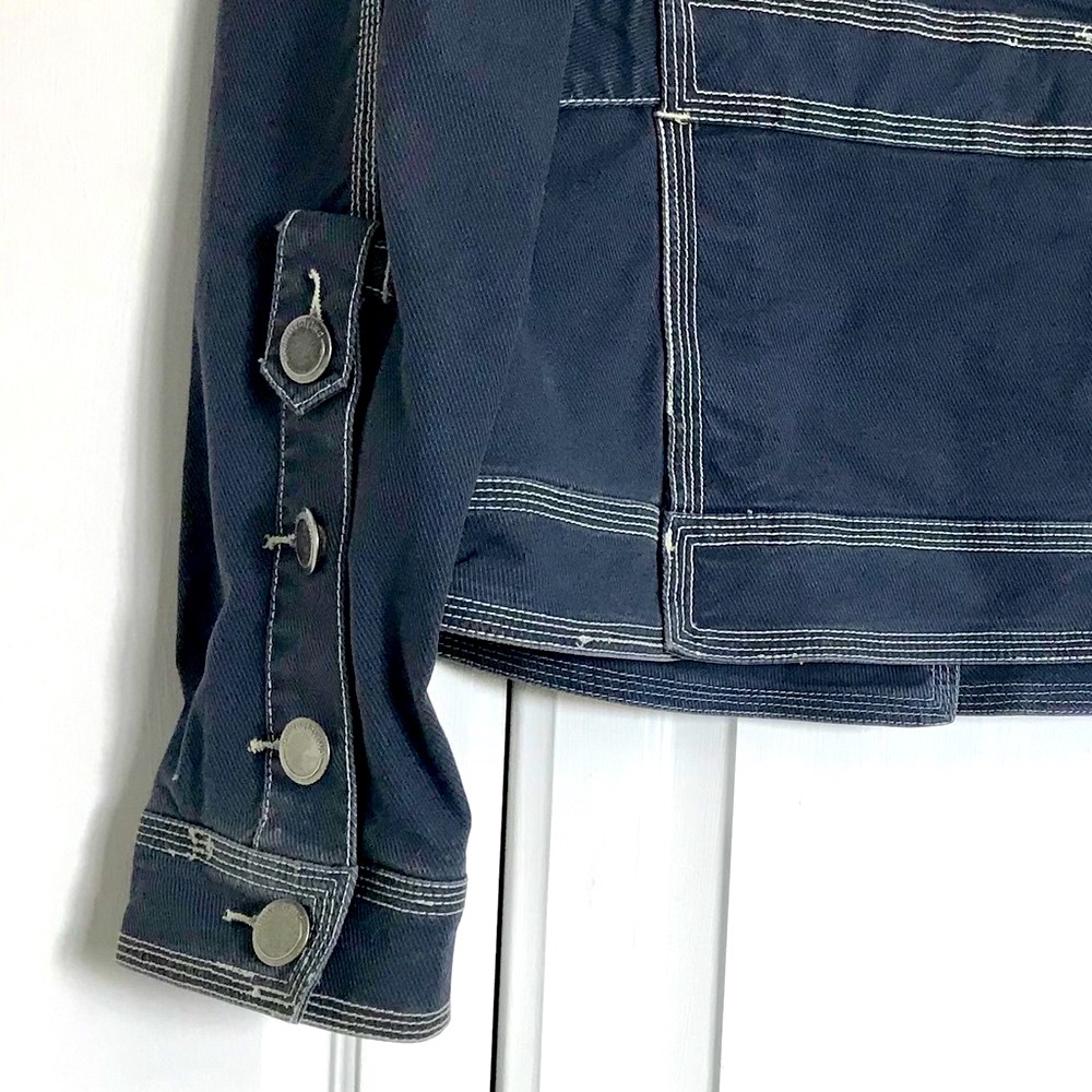 Navy jacket with fun stitching details - Picture 4 of 9